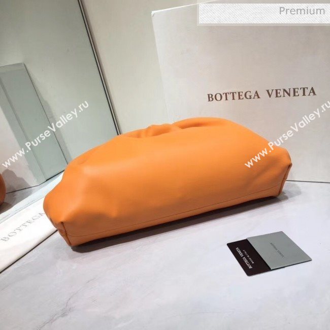 Bottega Veneta The Pouch Soft Voluminous Clutch Bag Orange 2020 (MS-20060508)