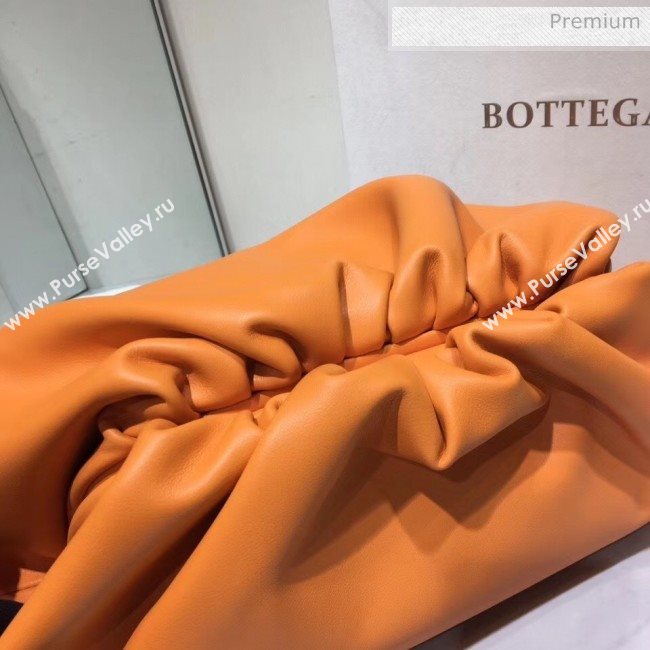 Bottega Veneta The Pouch Soft Voluminous Clutch Bag Orange 2020 (MS-20060508)