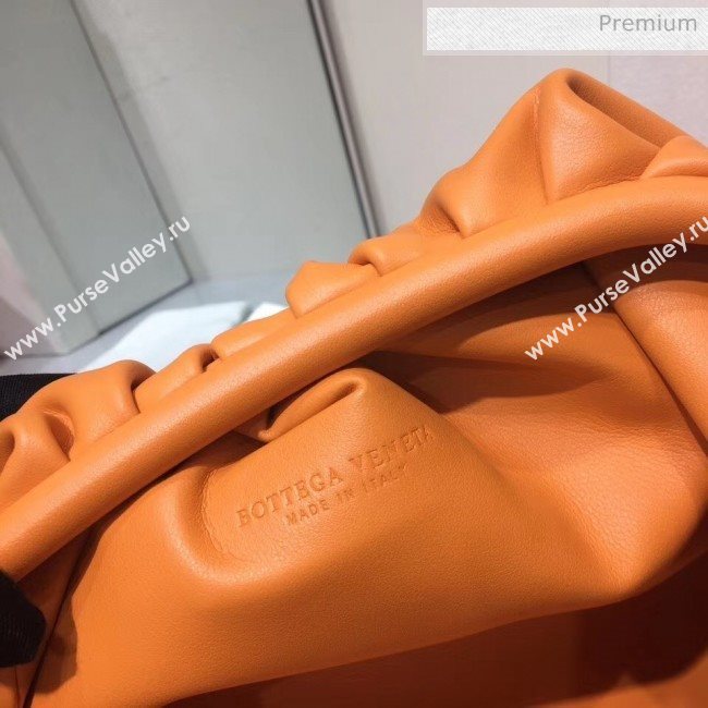 Bottega Veneta The Pouch Soft Voluminous Clutch Bag Orange 2020 (MS-20060508)