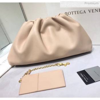 Bottega Veneta The Pouch Soft Voluminous Clutch Bag Cream 2020 (MS-20060507)