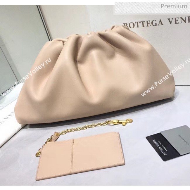 Bottega Veneta The Pouch Soft Voluminous Clutch Bag Cream 2020 (MS-20060507)