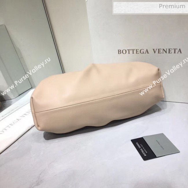 Bottega Veneta The Pouch Soft Voluminous Clutch Bag Cream 2020 (MS-20060507)