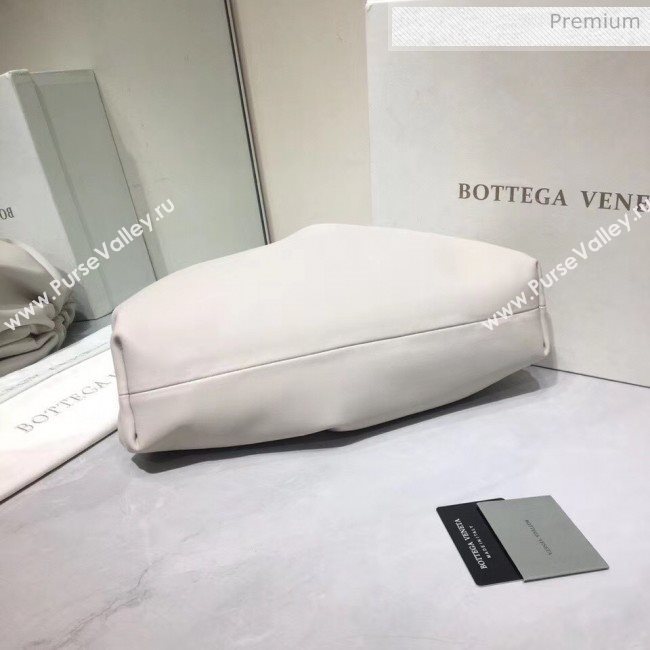 Bottega Veneta The Pouch Soft Voluminous Clutch Bag White 2020 (MS-20060513)