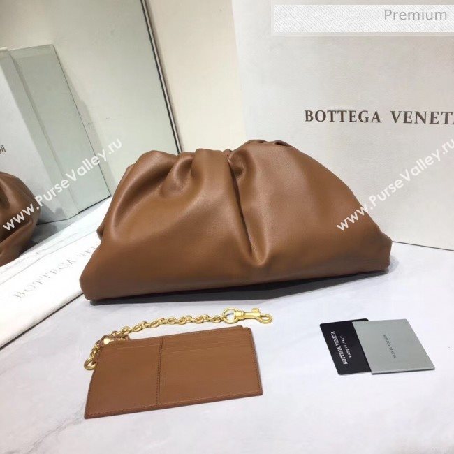 Bottega Veneta The Pouch Soft Voluminous Clutch Bag Brown 2020 (MS-20060515)