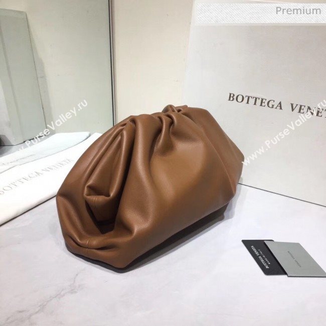 Bottega Veneta The Pouch Soft Voluminous Clutch Bag Brown 2020 (MS-20060515)