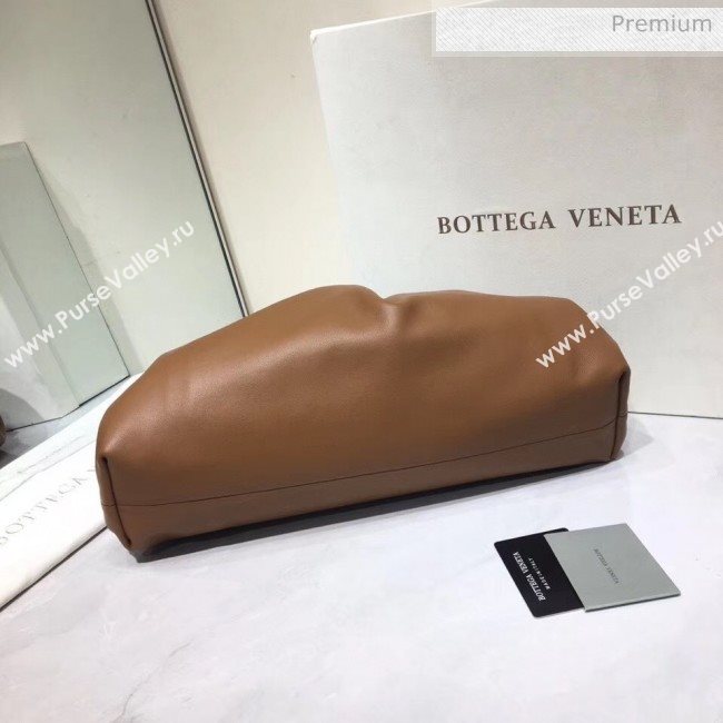 Bottega Veneta The Pouch Soft Voluminous Clutch Bag Brown 2020 (MS-20060515)