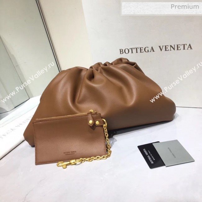 Bottega Veneta The Pouch Soft Voluminous Clutch Bag Brown 2020 (MS-20060515)