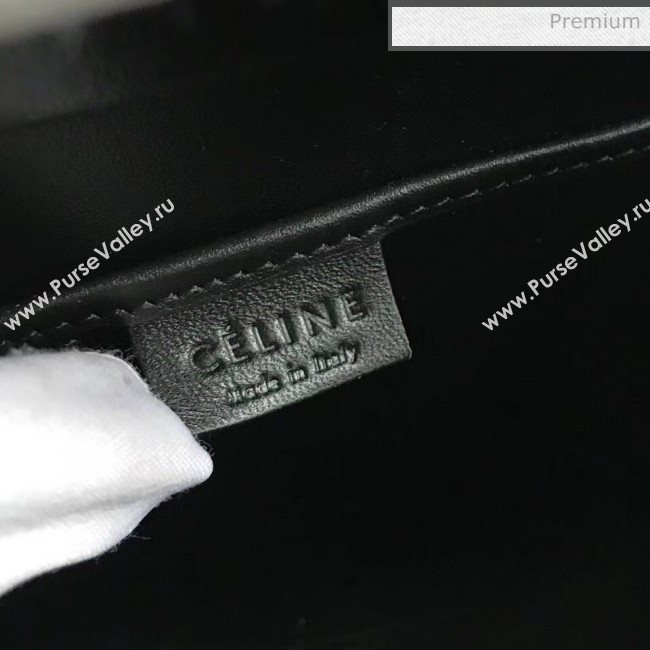 Celine Nano Luggage Handbag In Smooth/Grainy Calfskin Beige/Black/Deep Green 2020 (XLD-20060803)