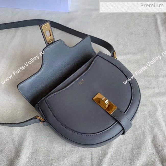 Celine Small Besace 16 Bag in Natural Calfskin Grey 2020 (XLD-20060828)