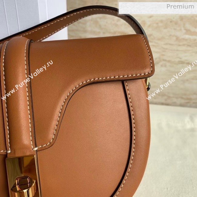 Celine Small Besace 16 Bag in Natural Calfskin Brown 2020 (XLD-20060832)