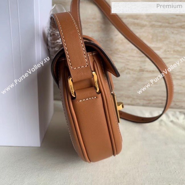 Celine Small Besace 16 Bag in Natural Calfskin Brown 2020 (XLD-20060832)