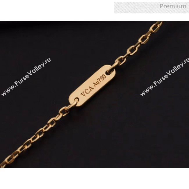 Van Cleef Arpels Crystal Necklace 206125 Pink Gold 2020 (GDS-20061206)