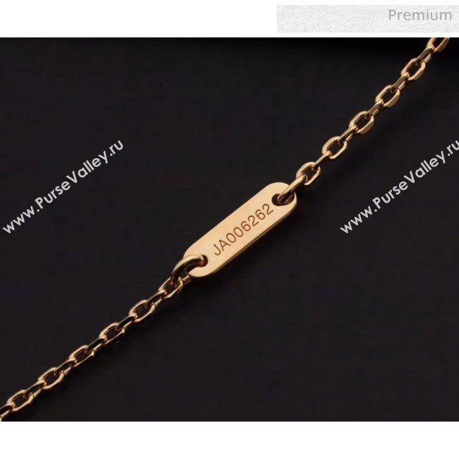 Van Cleef Arpels Crystal Necklace 206125 Pink Gold 2020 (GDS-20061206)