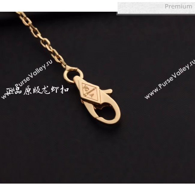 Van Cleef Arpels Crystal Necklace 206125 Pink Gold 2020 (GDS-20061206)