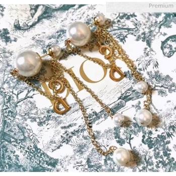 Dior CD Tassels Earrings With Pearls 2061244 2020 (YF-20061244)