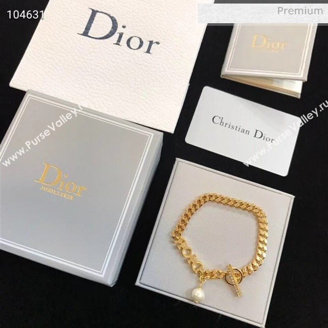 Dior Pearl Chain Bracelet 2061237 2020 (ASM-20061237)