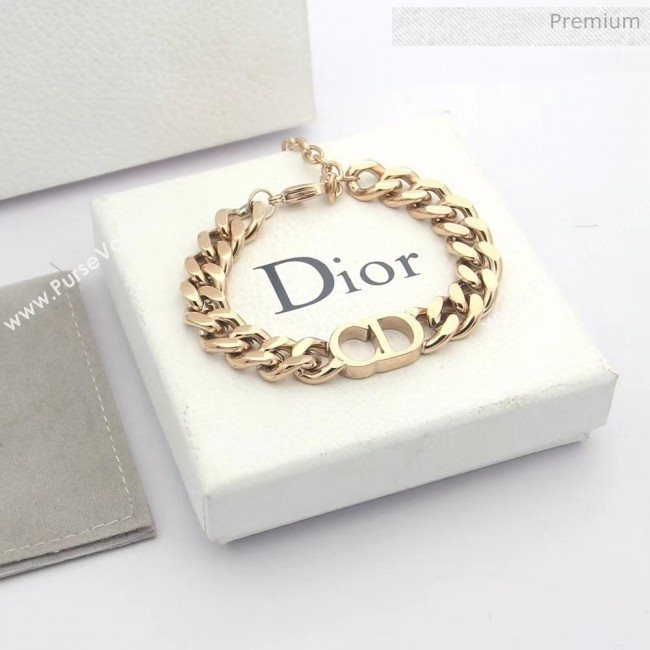 Dior CD Chian Bracelet 2061235 Pink Gold 2020 (CS-20061235)