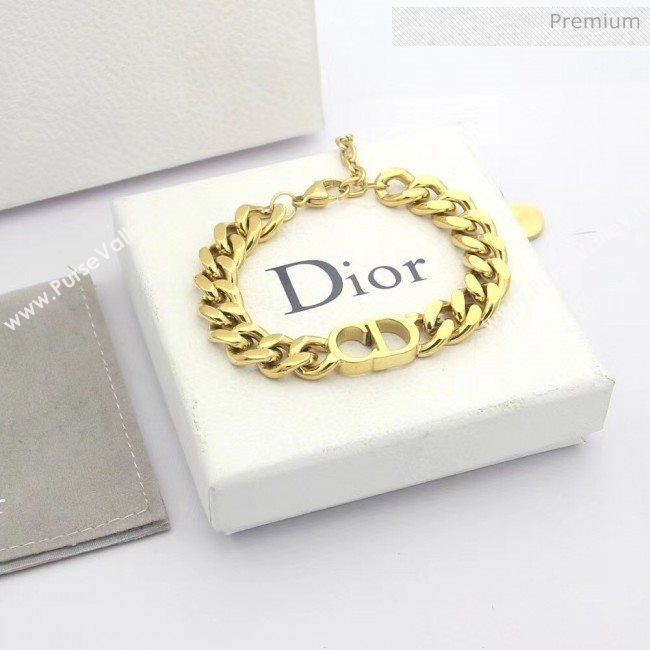 Dior CD Chian Bracelet 2061236 Gold 2020 (CS-20061236)