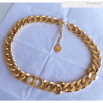 Dior CD Chian Necklace 2061231 Bright Gold 2020 (MLD-20061231)