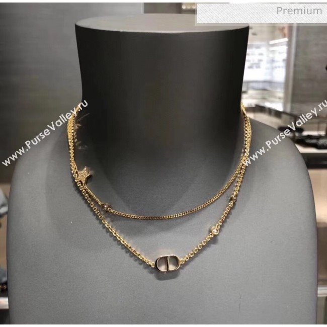 Dior Crystal Star And CD Necklace 2061227 2020 (MLD-20061227)