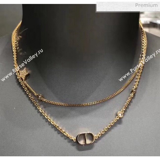 Dior Crystal Star And CD Necklace 2061227 2020 (MLD-20061227)