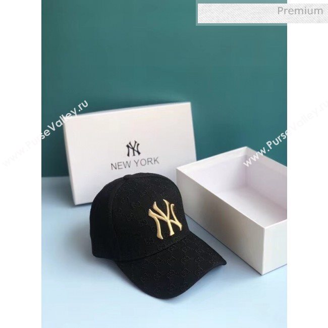 Gucci NY GG Baseball Hat 2061239 Black 2020 (A-20061239)