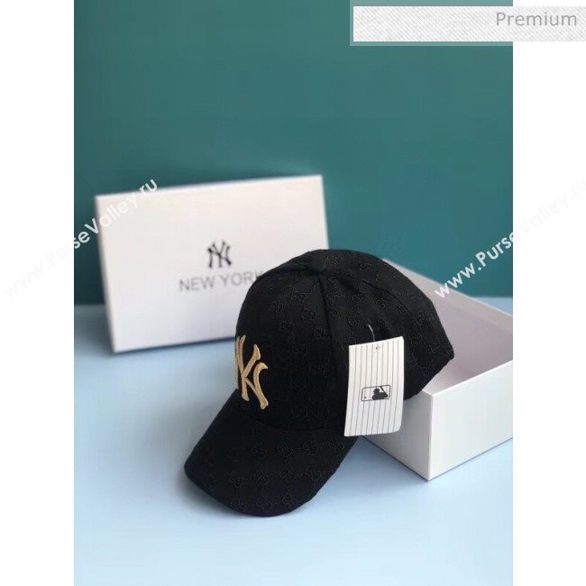Gucci NY GG Baseball Hat 2061239 Black 2020 (A-20061239)