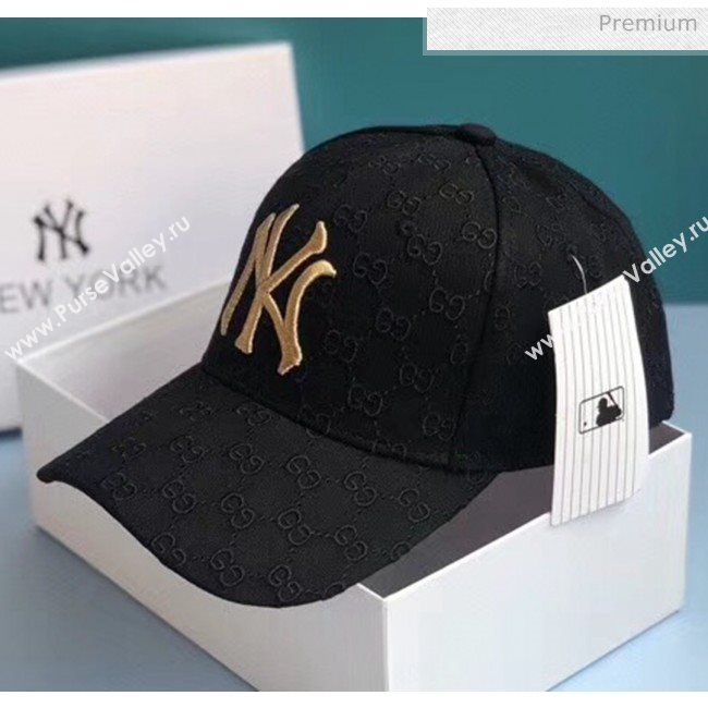 Gucci NY GG Baseball Hat 2061239 Black 2020 (A-20061239)