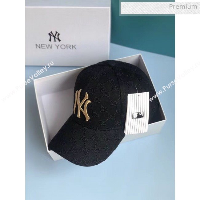 Gucci NY GG Baseball Hat 2061239 Black 2020 (A-20061239)