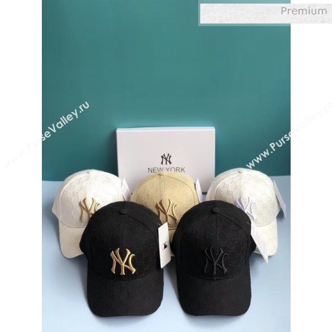Gucci NY GG Baseball Hat 2061239 Black 2020 (A-20061239)