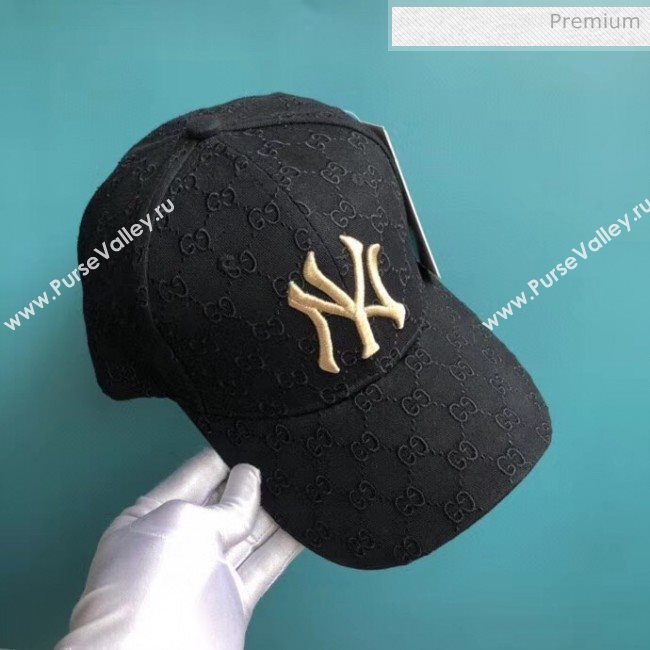 Gucci NY GG Baseball Hat 2061239 Black 2020 (A-20061239)
