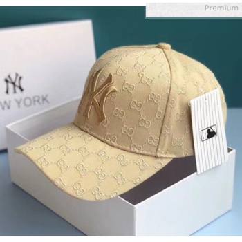 Gucci NY GG Baseball Hat 2061240 Beige 2020 (A-20061240)