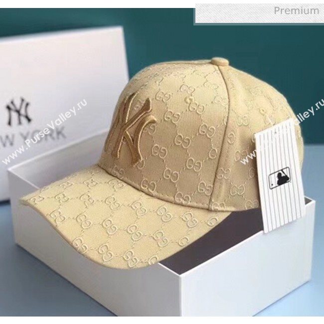 Gucci NY GG Baseball Hat 2061240 Beige 2020 (A-20061240)