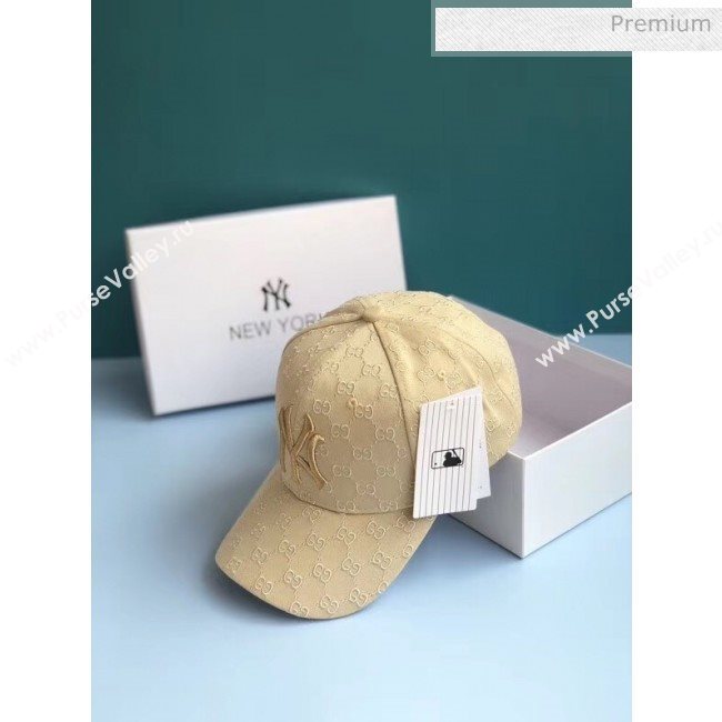 Gucci NY GG Baseball Hat 2061240 Beige 2020 (A-20061240)