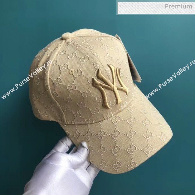 Gucci NY GG Baseball Hat 2061240 Beige 2020 (A-20061240)
