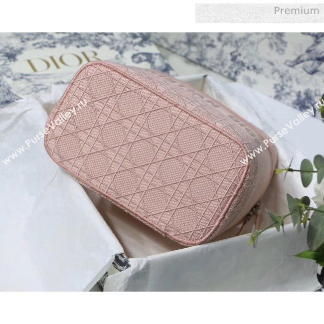 Dior Embroidered Canvas Large Cosmetic Bag Pink 2020 (XXG-20061247)
