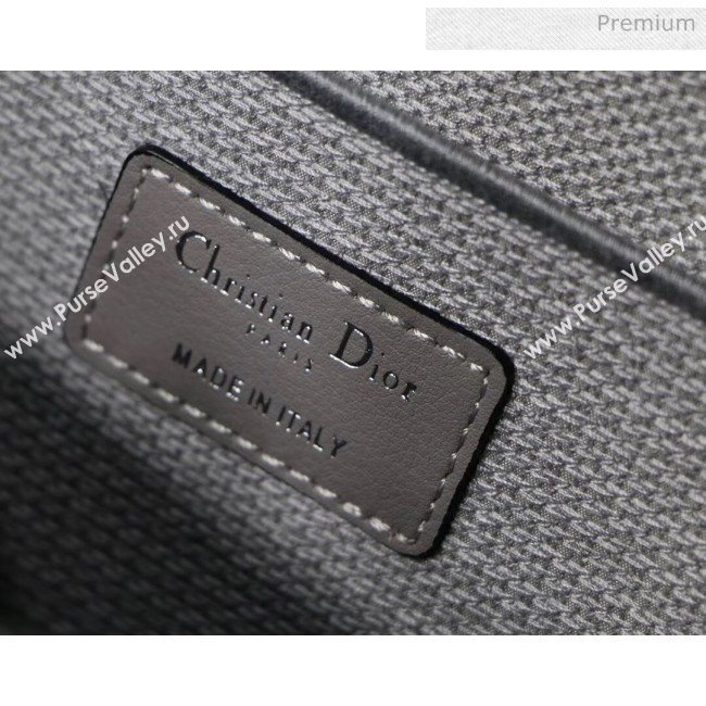 Dior Embroidered Oblique Canvas Large Cosmetic Bag Grey 2020 (XXG-20061249)