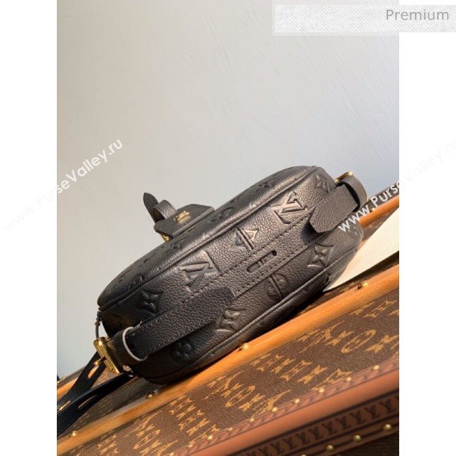 Louis Vuitton Boite Chapeau Souple MM Bag in Monogram Embossed Leather M45167 Black 2020 (KI-20061911)