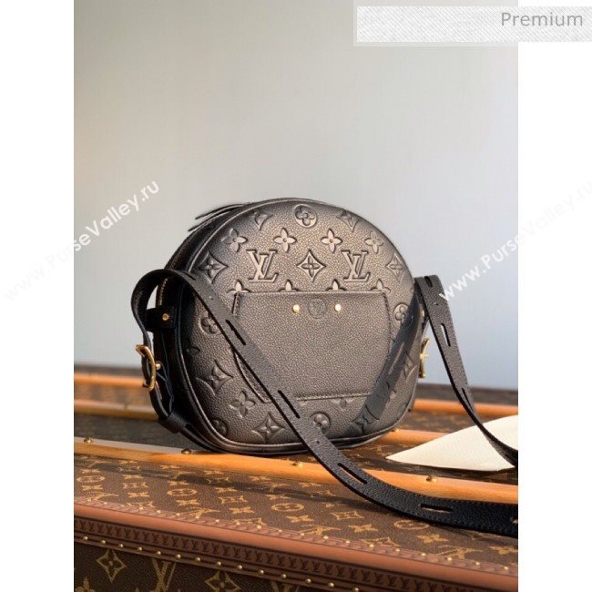 Louis Vuitton Boite Chapeau Souple MM Bag in Monogram Embossed Leather M45167 Black 2020 (KI-20061911)