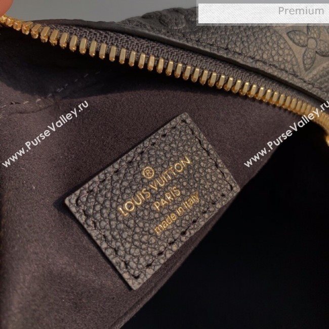 Louis Vuitton Boite Chapeau Souple MM Bag in Monogram Embossed Leather M45167 Black 2020 (KI-20061911)