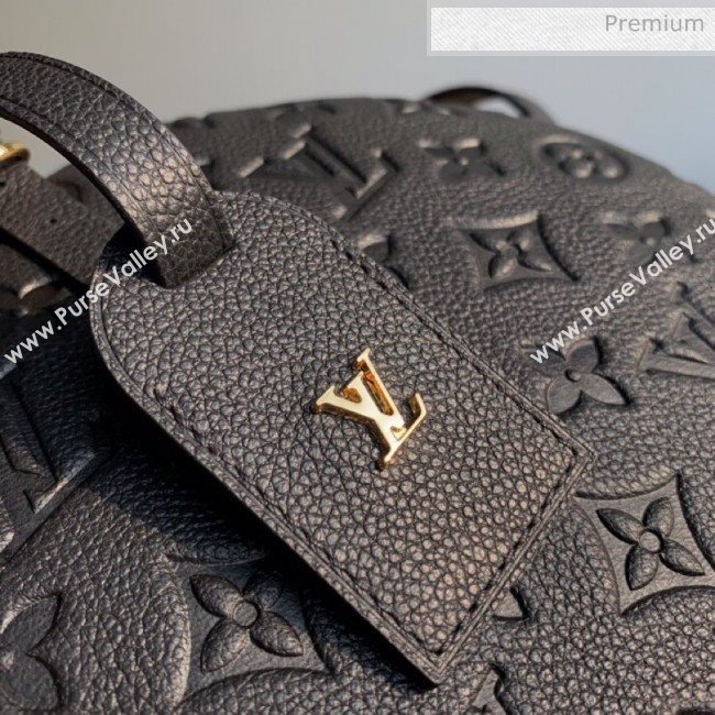 Louis Vuitton Boite Chapeau Souple MM Bag in Monogram Embossed Leather M45167 Black 2020 (KI-20061911)