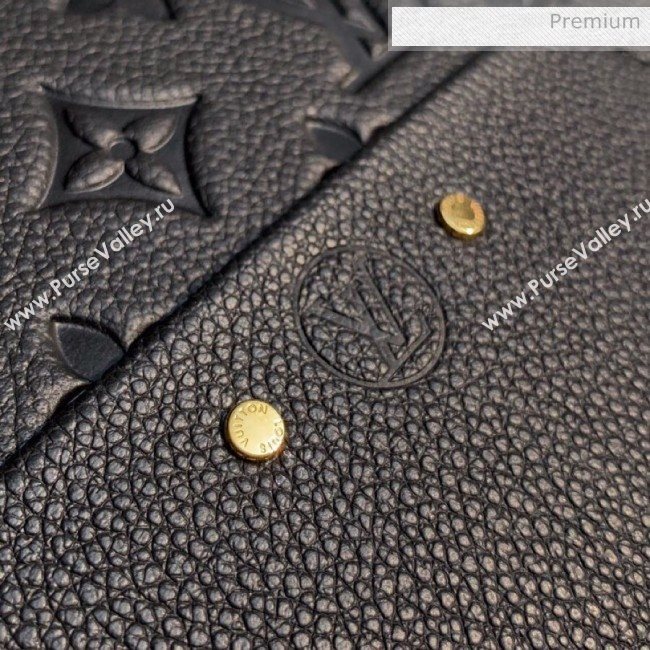 Louis Vuitton Boite Chapeau Souple MM Bag in Monogram Embossed Leather M45167 Black 2020 (KI-20061911)