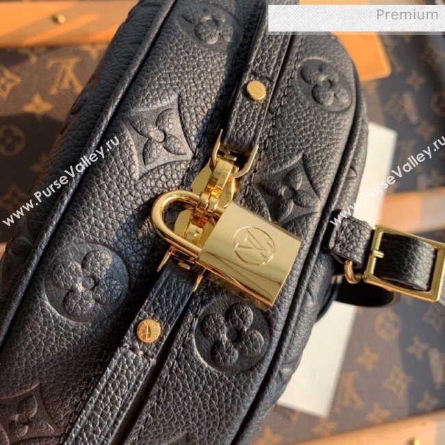 Louis Vuitton Boite Chapeau Souple MM Bag in Monogram Embossed Leather M45167 Black 2020 (KI-20061911)