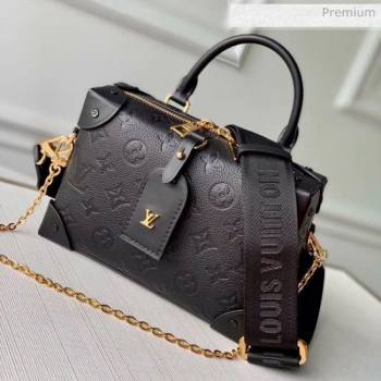 Louis Vuitton Locky BB Square One Top Handel Bag in Monogram Embossed Leather M56319 Black 2020 (KI-20061913)
