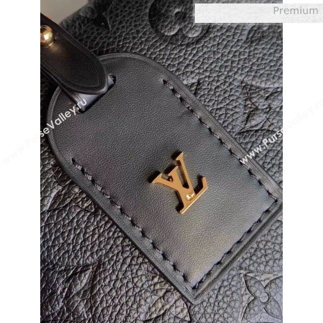 Louis Vuitton Locky BB Square One Top Handel Bag in Monogram Embossed Leather M56319 Black 2020 (KI-20061913)