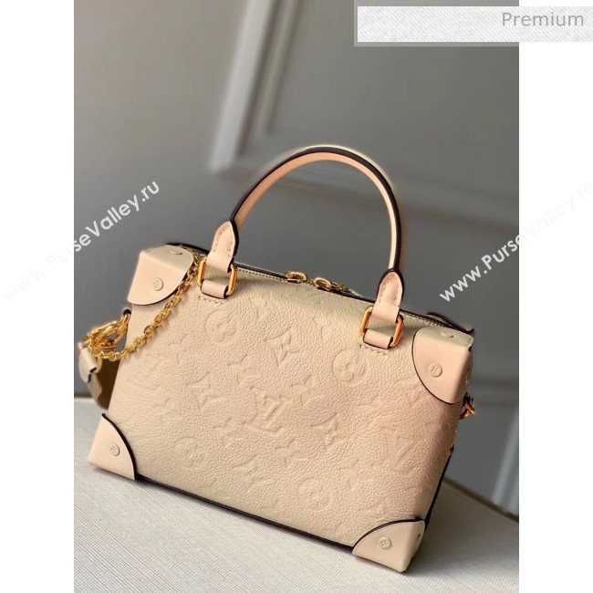 Louis Vuitton Locky BB Square One Top Handel Bag in Monogram Embossed Leather M56319 Cream Beige 2020 (KI-20061912)