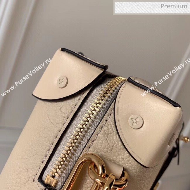 Louis Vuitton Locky BB Square One Top Handel Bag in Monogram Embossed Leather M56319 Cream Beige 2020 (KI-20061912)