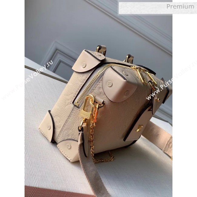 Louis Vuitton Locky BB Square One Top Handel Bag in Monogram Embossed Leather M56319 Cream Beige 2020 (KI-20061912)