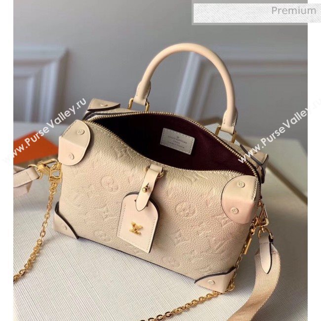 Louis Vuitton Locky BB Square One Top Handel Bag in Monogram Embossed Leather M56319 Cream Beige 2020 (KI-20061912)