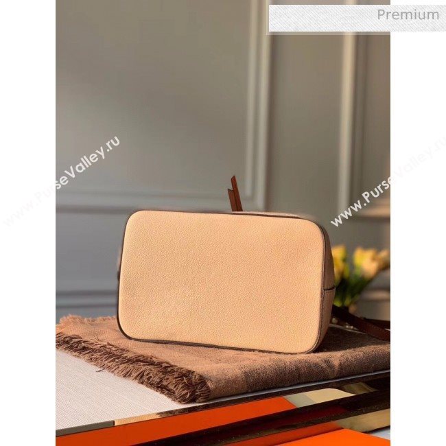 Louis Vuitton NéoNoé MM Bucket Bag in Monogram Embossed Leather M45307 Cream Beige 2020 (KI-20061914)